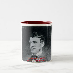 Emerson "Creed The Deed" Wisdom Quote Gifts Two-Tone Coffee Mug