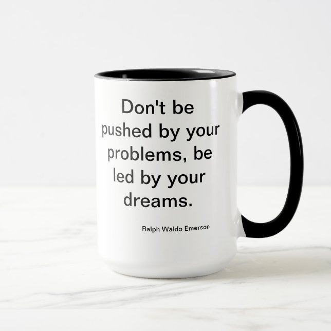 Emerson Dream Quote Cup (Right)