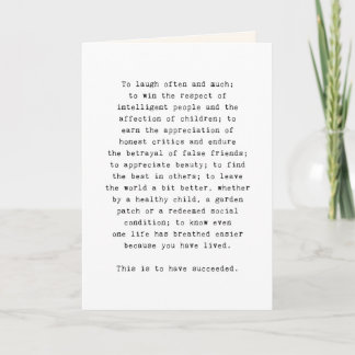 Emerson inspirational quote Greeting Card