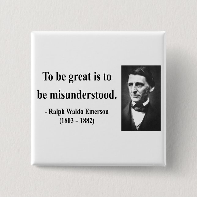 Emerson Quote 11b 2 Inch Square Button (Front)