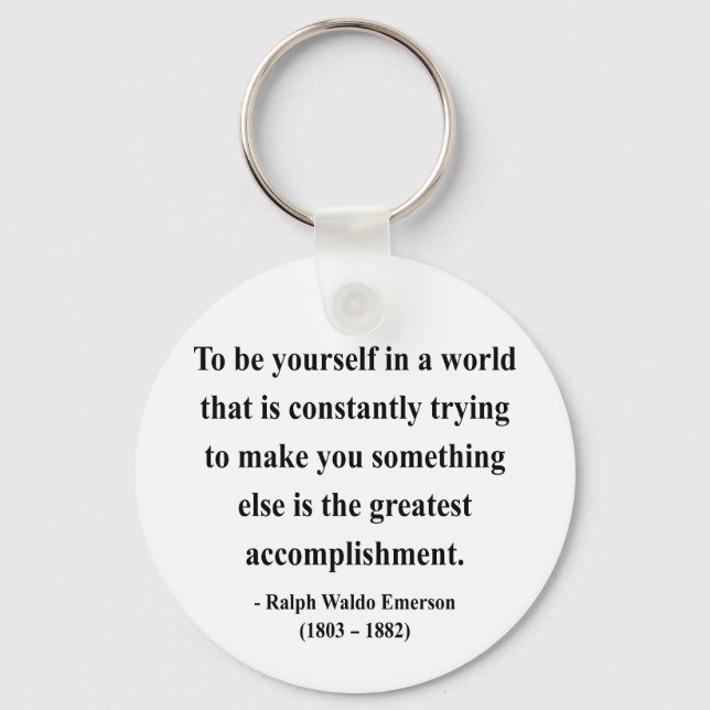 Emerson Quote 4a Keychain (Front)