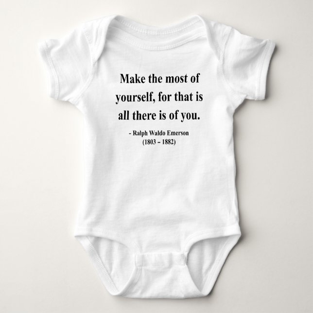 Emerson Quote 6a Baby Bodysuit (Front)