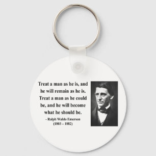 Emerson Quote 9b Keychain