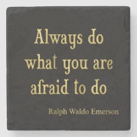 Emerson Quote Gold Faux Glitter Inspirational