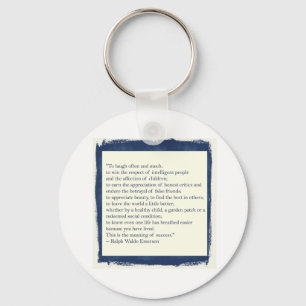 Emerson Quote Keychain