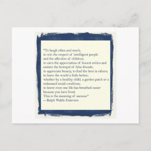 Emerson Quote Postcard