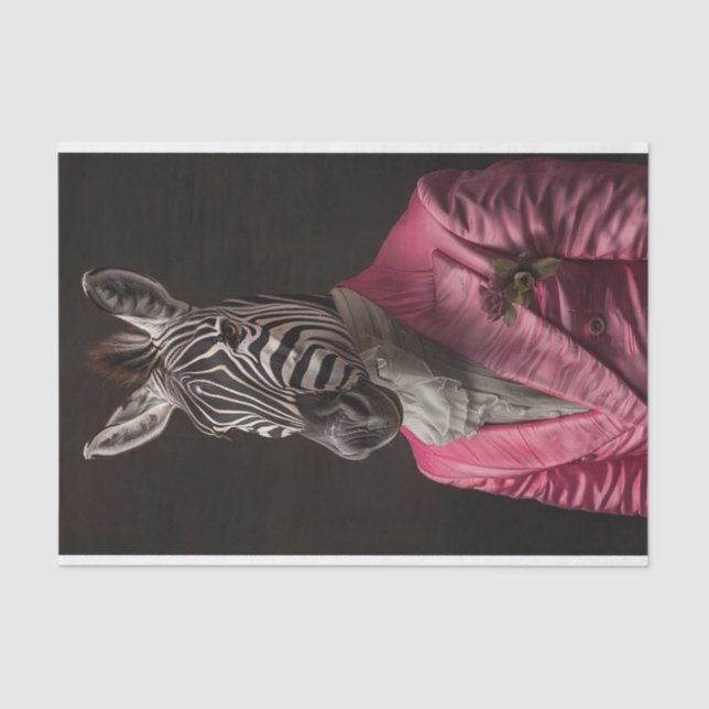 Emerson the Zebra Tissue Paper (Front)