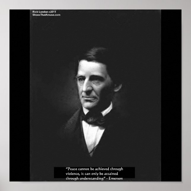 Emerson "Understanding" Peace Quote Posters (Front)