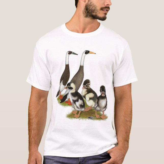Emery Penciled Runner Duck Family T-Shirt (Front)