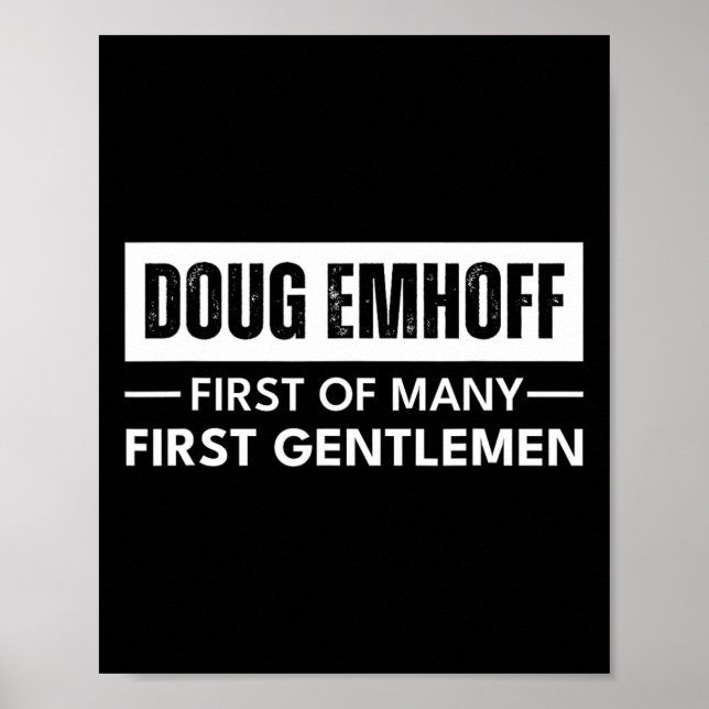 Emhoff As First Gentleman Kamala Harris Husband 1  Poster (Front)