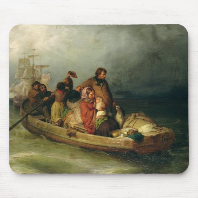 Emigrant passengers on board, 1851 mouse pad (Front)
