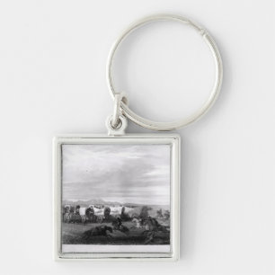 Emigrants attacked by the Comanches Keychain