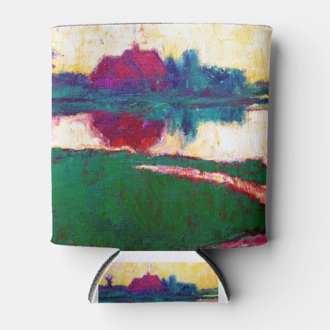 Emil Nolde Landscape with Farmhouse Can Cooler (Front)