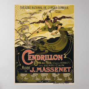 Emile Bertrand affiche Cendrillon de Jules Massene