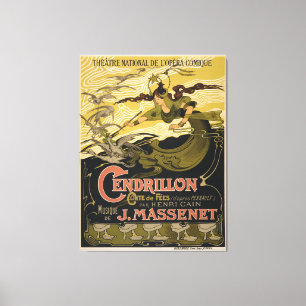 Emile Bertrand poster Jules Massenet's Cendrillon Canvas Print