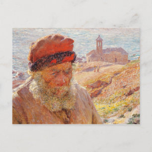 Emile Claus - Ampelio, Old Fisherman of Bordighera Postcard