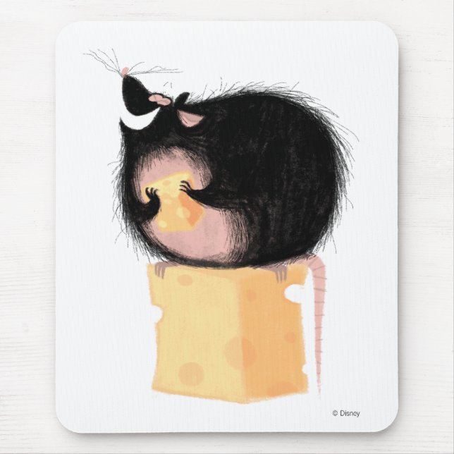 Emile Eating Cheese Disney Mouse Pad (Front)