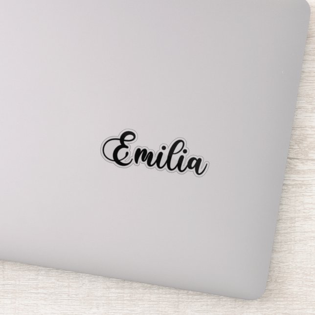 Emilia Name - Handwritten Calligraphy (Detail)