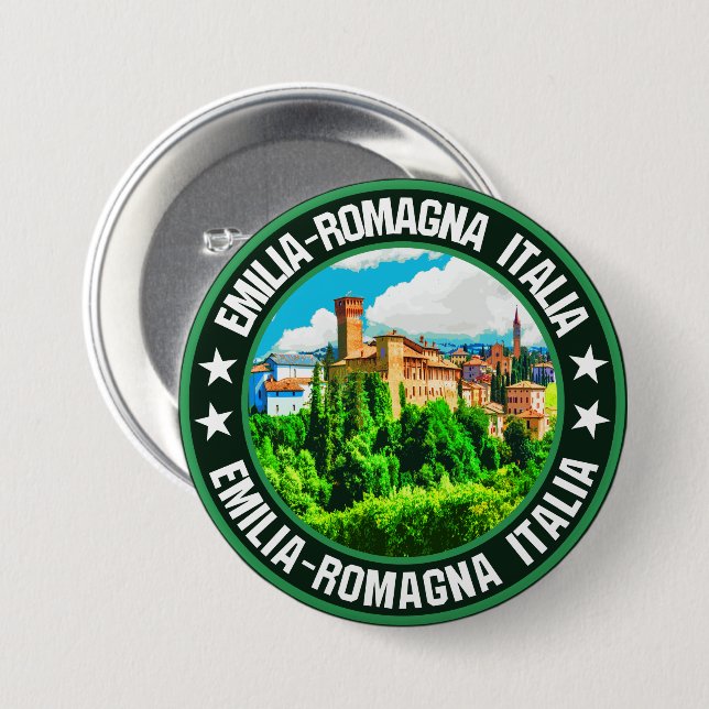 Emilia-Romagna                                     3 Inch Round Button (Front & Back)