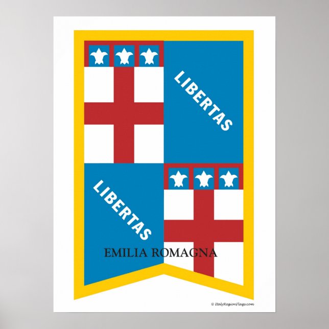 Emilia Romagna Italie Région Poster (Devant)