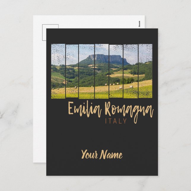 Emilia-Romagna Landscape Italy Vintage Souvenir Holiday Postcard (Front/Back)