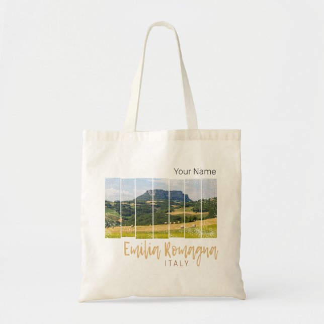 Emilia-Romagna Landscape Italy Vintage Souvenir Tote Bag (Front)