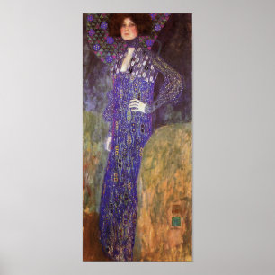 Emilie Floege By: Gustav Klimt Poster