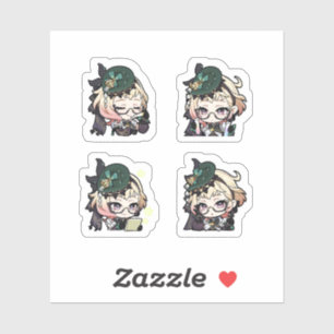 Emilie Genshin Impact 4 Pack Sticker Sheet