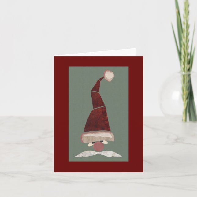 Emil's Santa, Mid-Century Modern Christmas Card (Front)