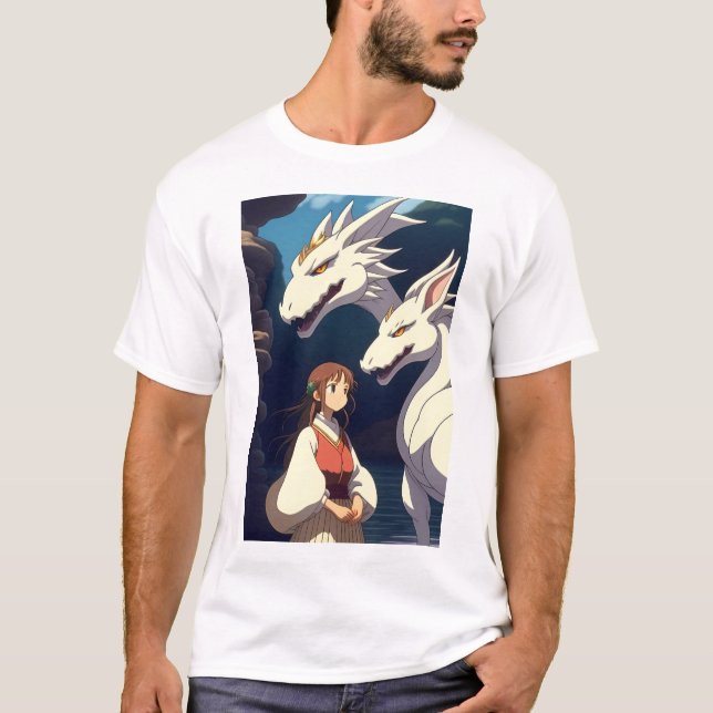 Emily and the Dragon Anime T-shirt (Front)