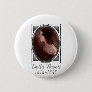 Emily Brontë 2 Inch Round Button