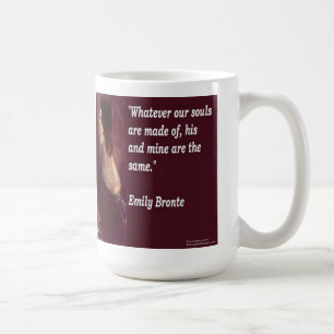 Emily Bronte & Famous Our Souls Quote Coffee Mug