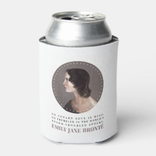 Emily Bronte Portrait and Quote - No Coward Soul Can Cooler