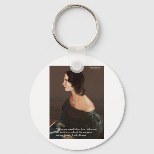 Emily Bronte "Souls Same" Love Quote Gifts & Cards Keychain