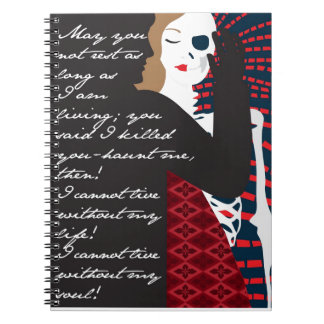 Emily Bronte / Wuthering Height gift design with q Notebook