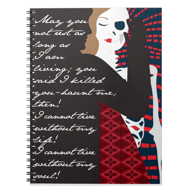 Emily Bronte / Wuthering Height gift design with q Notebook (Front)