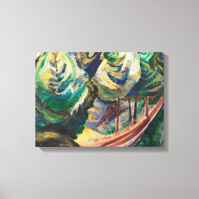 Emily Carr Path Among Pines Canadian Landscape Canvas Print (Front)