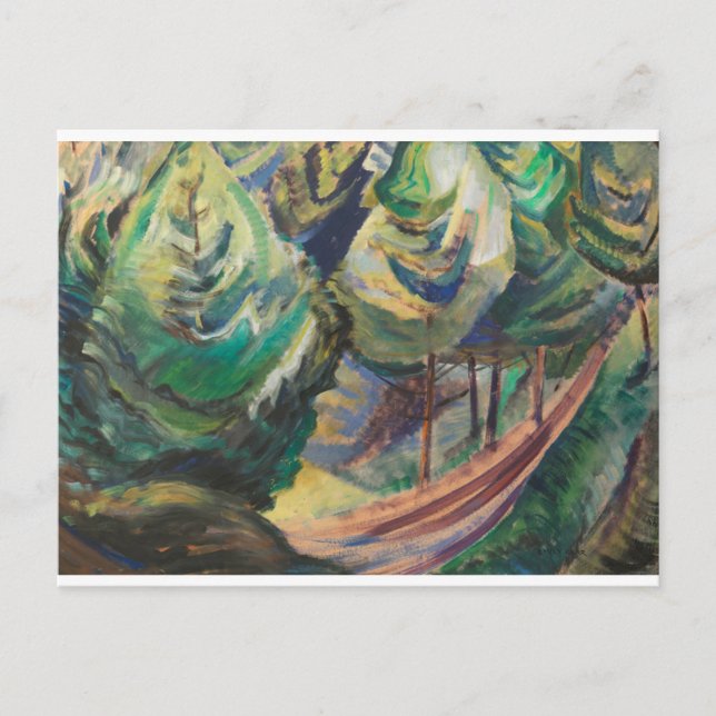 Emily Carr Path among Pines Canadian Landscape Postcard (Front)