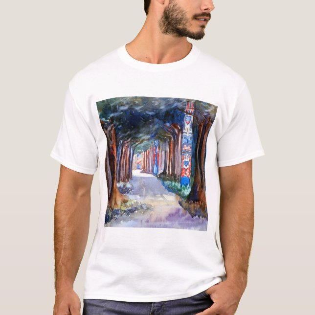 Emily Carr Totem Walk at Sitka T-Shirt (Front)