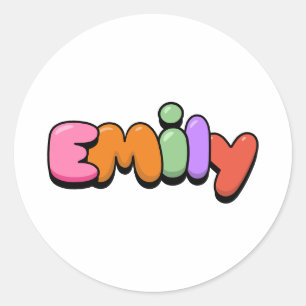 Emily Classic Round Sticker