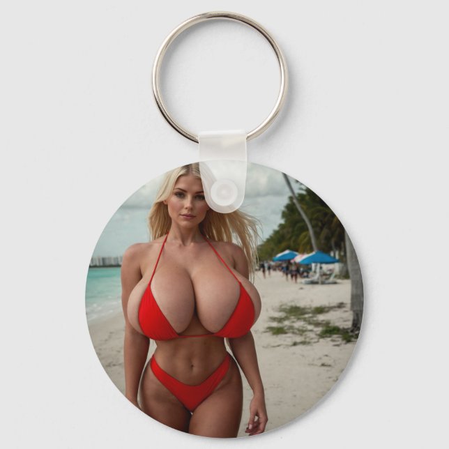 Emily Curvee Beach Keychain (Front)