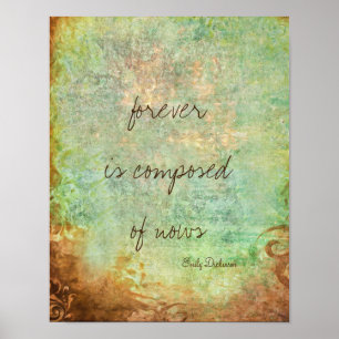 Emily Dickinson affiche de citation inspirante pou