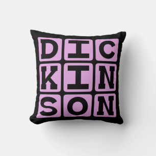 Emily Dickinson, American Poet Throw Pillow