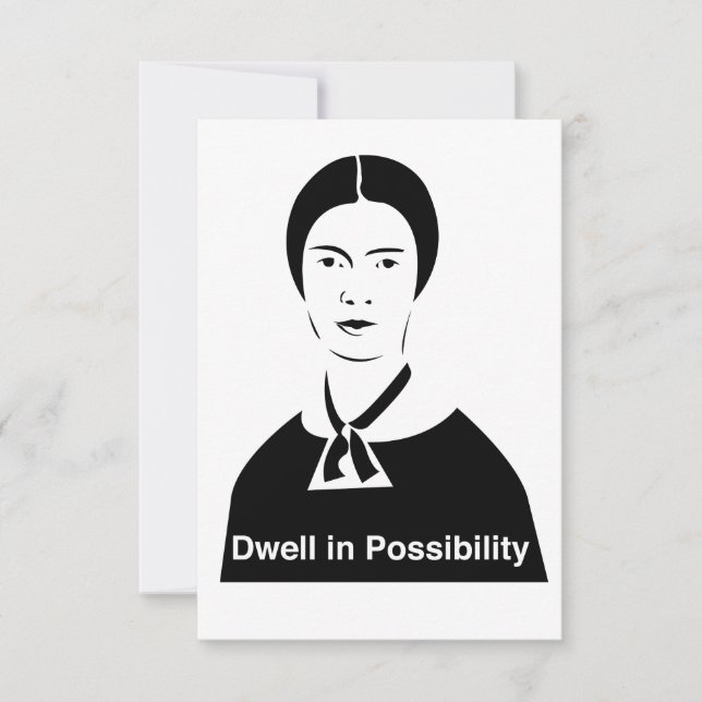 Emily Dickinson Dwell in Possibility Invitations (Front)