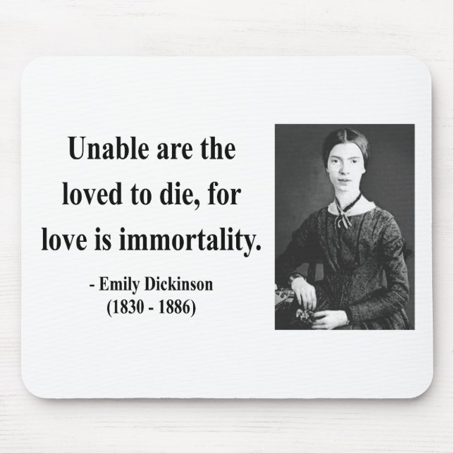 Emily Dickinson Quote 8b Mouse Pad (Front)