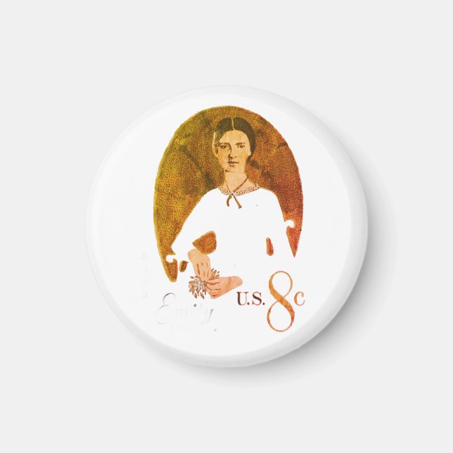 Emily Dickinson stamp  Magnet (Front)