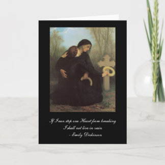 Emily Dickinson - William Bouguereau Sympathy Card