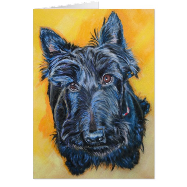 'Emily in Blue' Scottie card (Front)