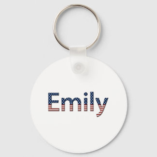 Emily Stars and Stripes Keychain