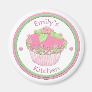 Émily's Kitchen Rose CupCake Magnet